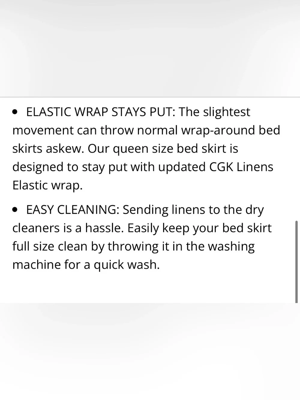 Queen Size Wrap Around Bed Skirt Dust Ruffle 15” Drop - WHEAT